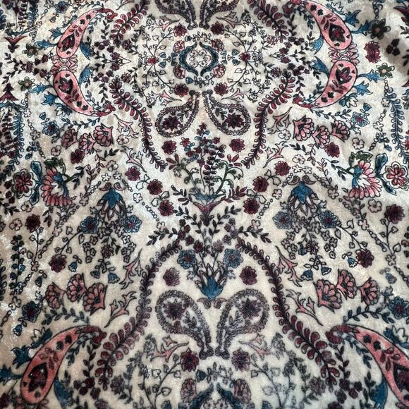 By & By Blouse Womens Medium Velvet Choker Neck Paisley Whimsical Fairycore Top - Picture 5 of 12